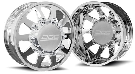 (1987 - 1997) DDC Wheels Polished The Ten Dually Wheels
