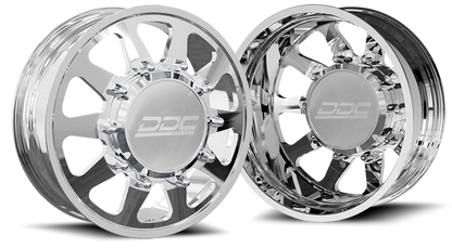 (1987 - 1997) DDC Wheels Polished The Ten Dually Wheels