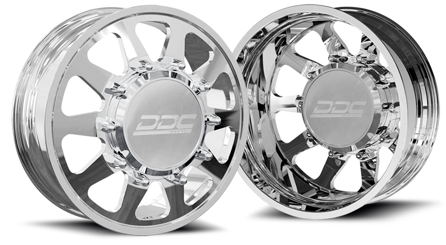 (1999 - 2004) DDC Wheels Polished The Ten Dually Wheels