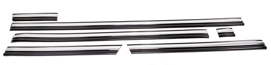 Complete Performance Chrome Body Molding Set - Black - 1992-1997 F-Series & Bronco