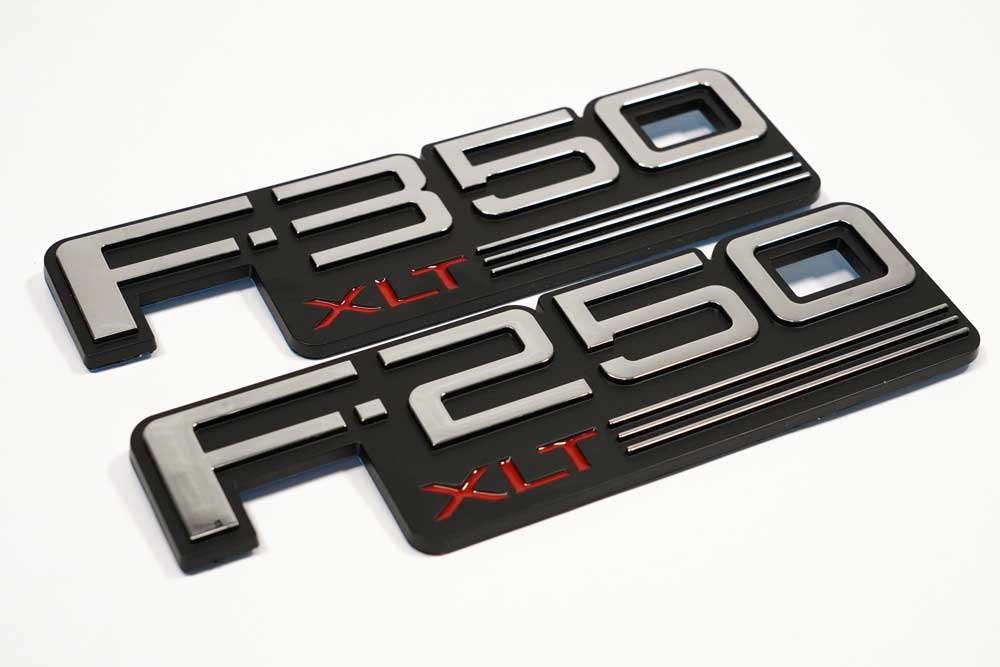 Complete Performance F250 XLT Badge - 1992-1997 Ford F-Series