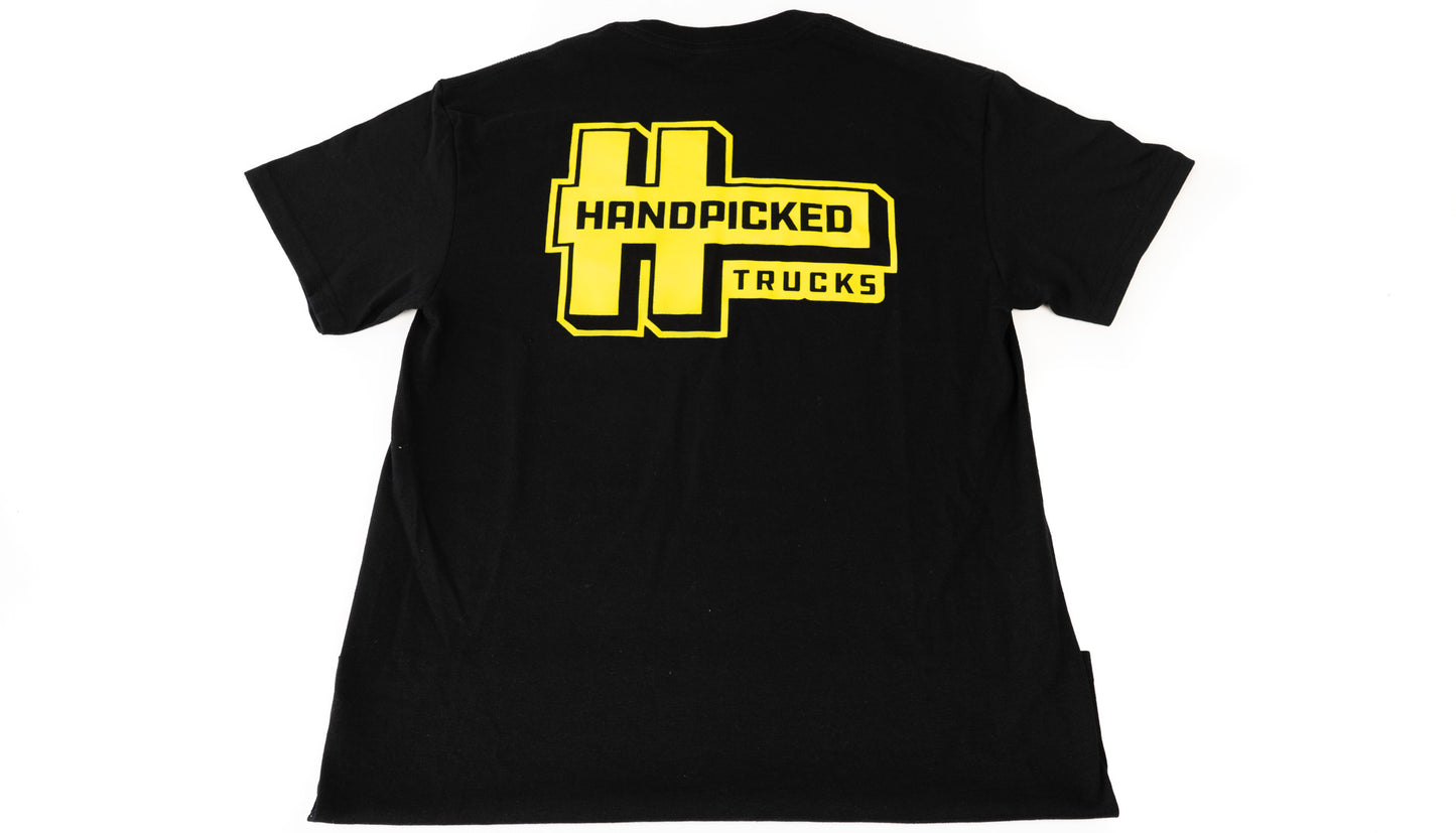 Handpicked Trucks Classic Black and Yellow Logo T-Shirt