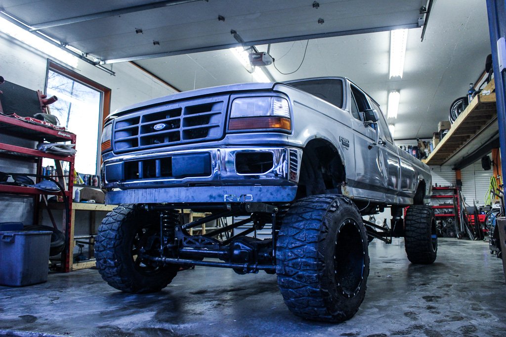 FORD OBS TO F150 FRONT BUMPER CONVERSION BRACKETS