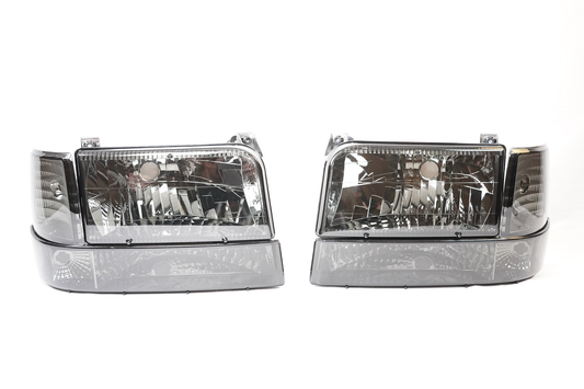 BLEM - (1992-1997) F-Series - Complete Performance Complete Performance Six Piece Smoked Headlight Kit